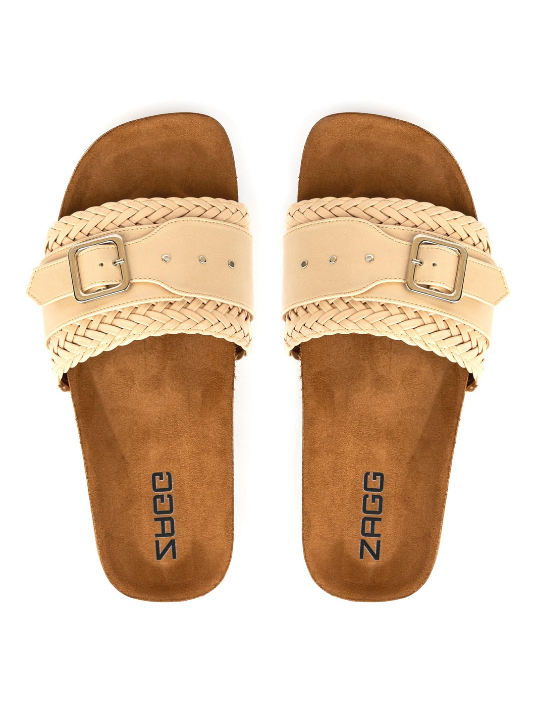 Beige Leather with Studs