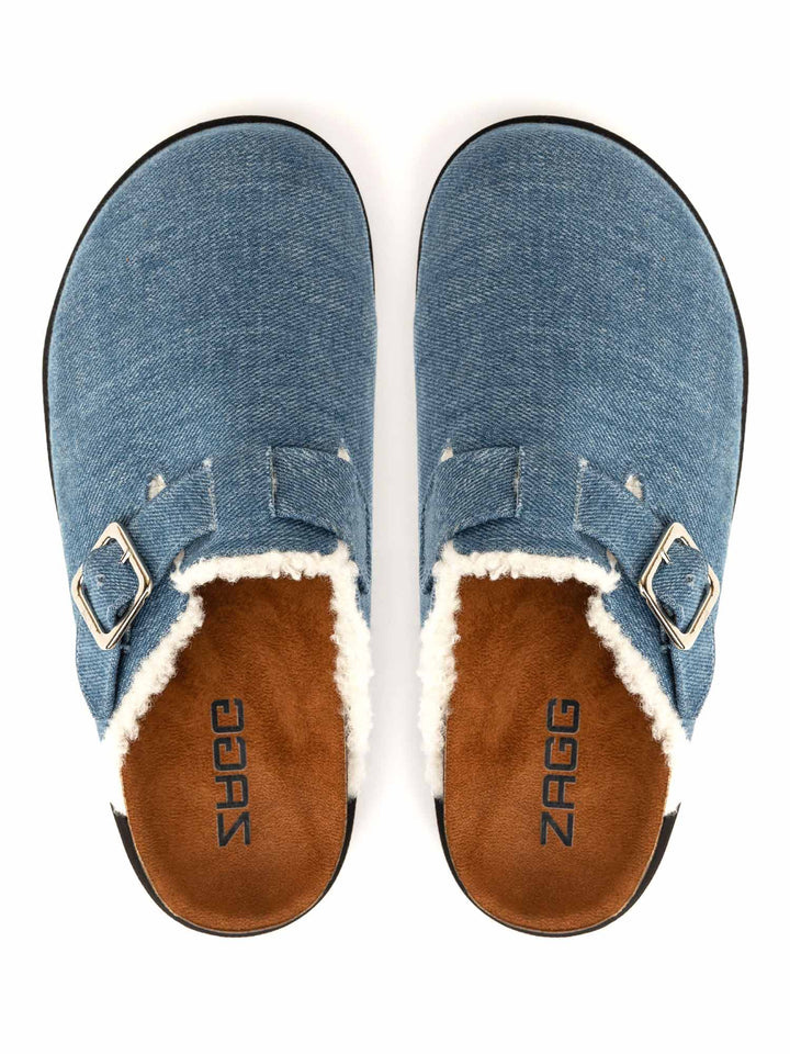 Jeans Fur High Clogs