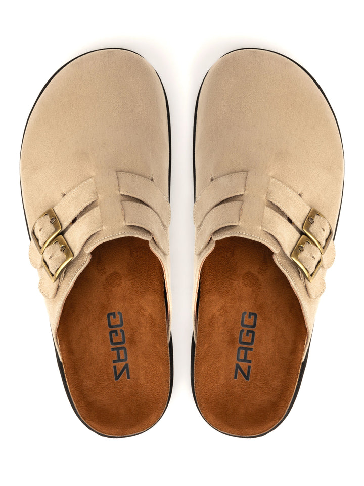 Beige High Clogs