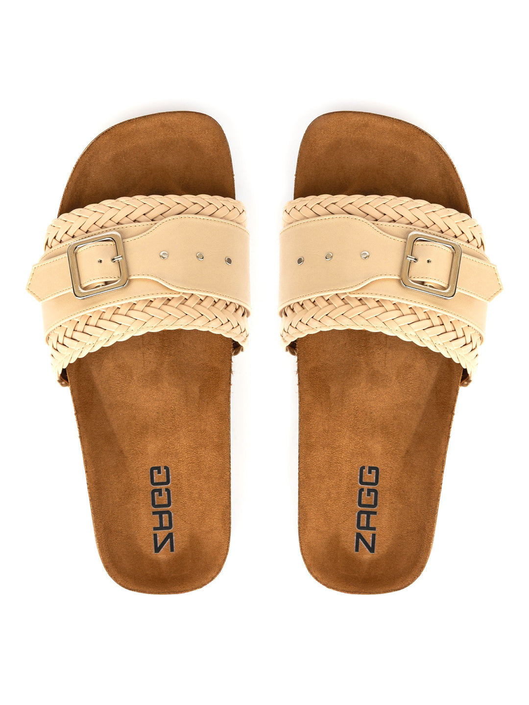 Beige Leather with Studs