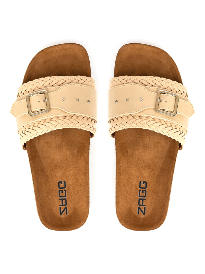 Beige Leather with Studs
