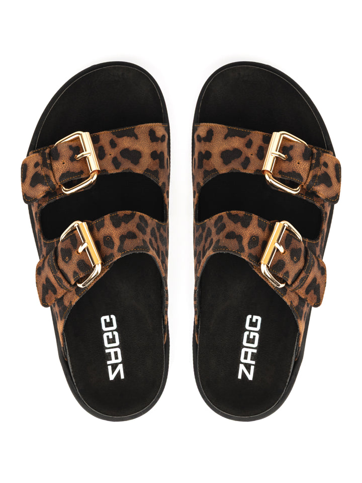 Black Leopard Double Strap