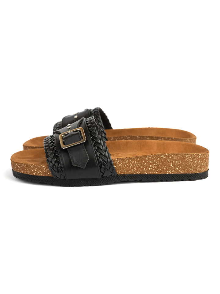 Black Leather with Studs