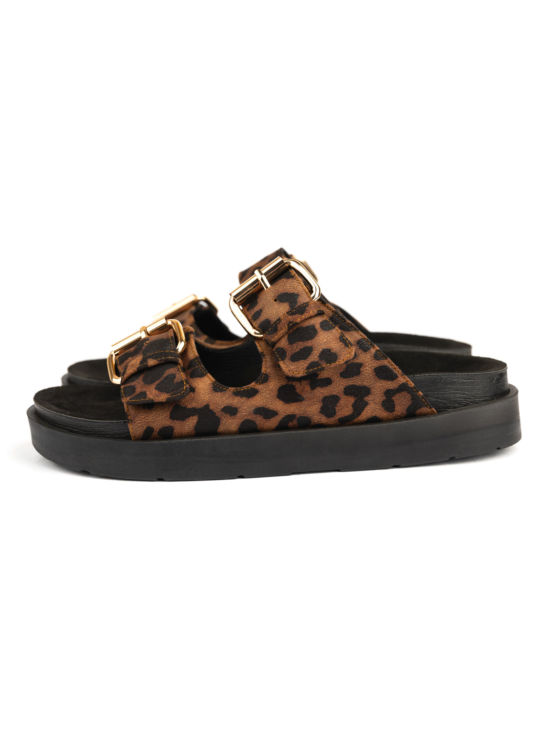 Black Leopard Double Strap