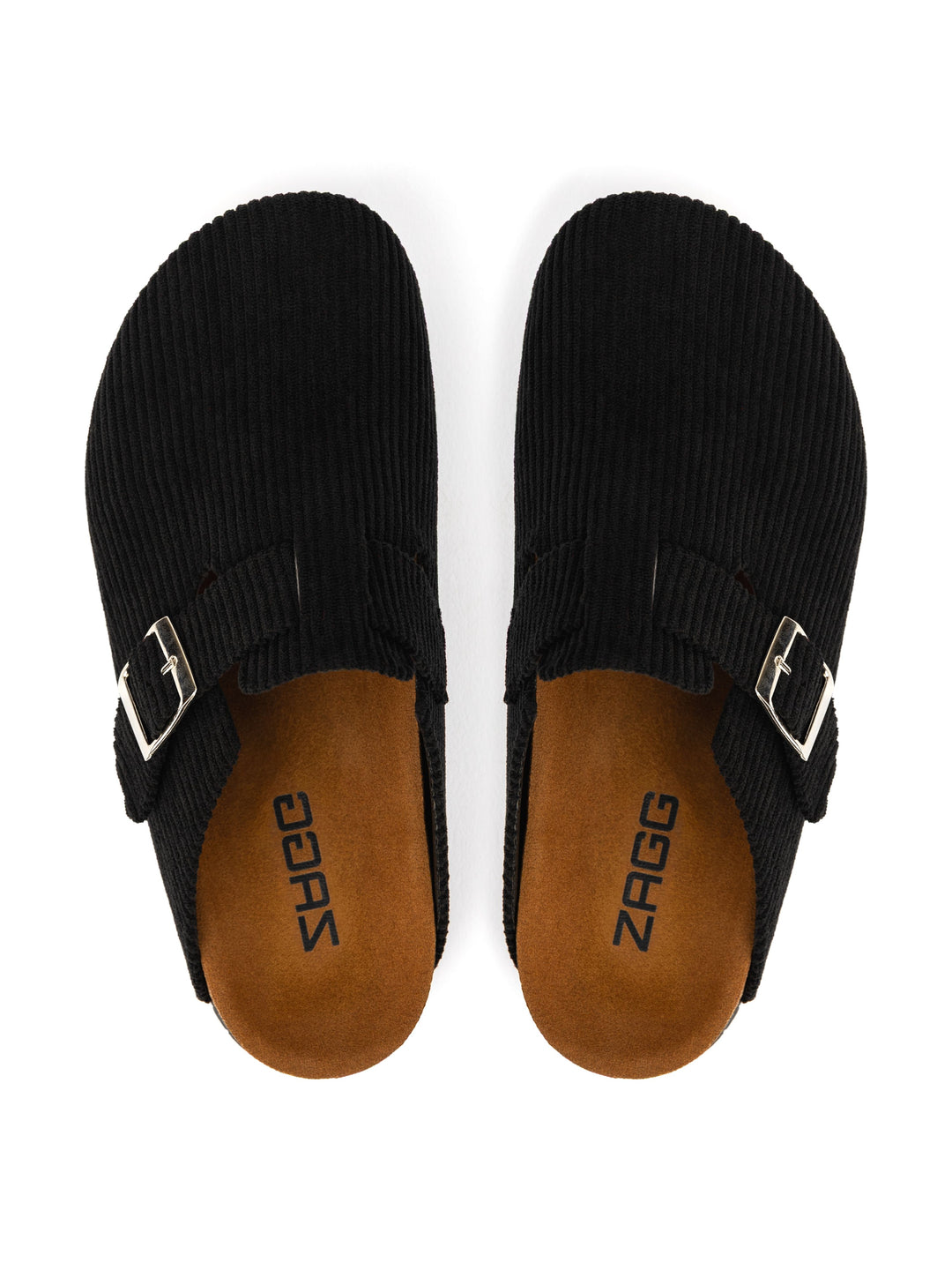 Black Ribbed Clogs