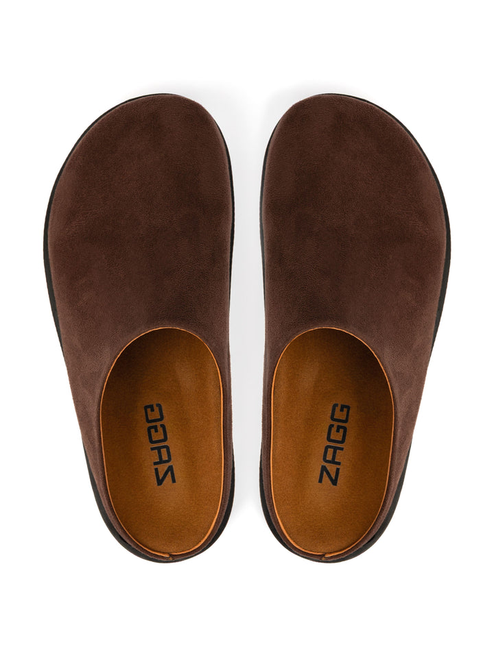 Brown High Closed Clogs