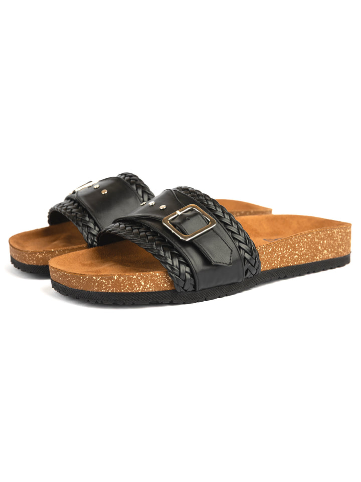 Black Leather with Studs