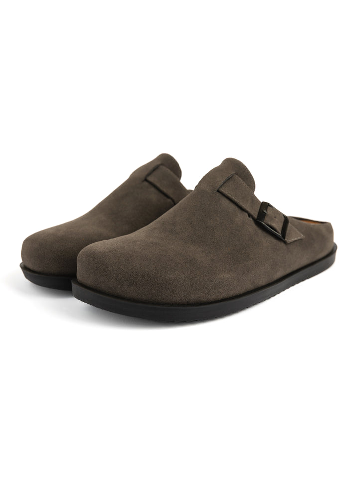 Grey Closed Clogs Men