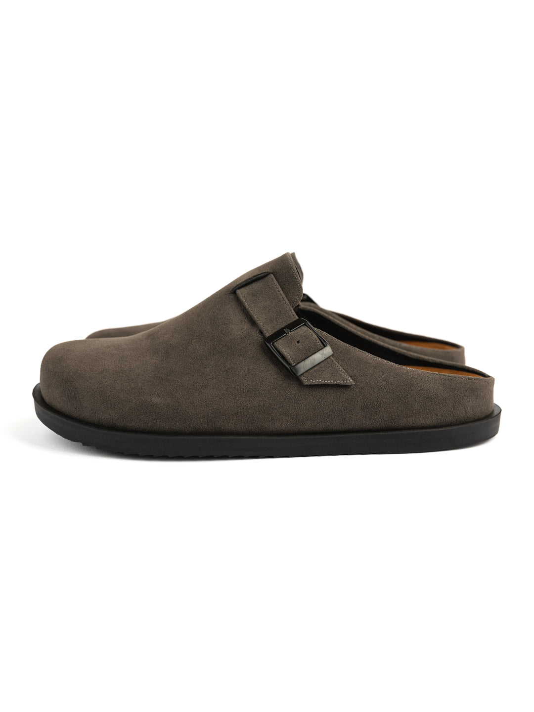 Grey Closed Clogs Men