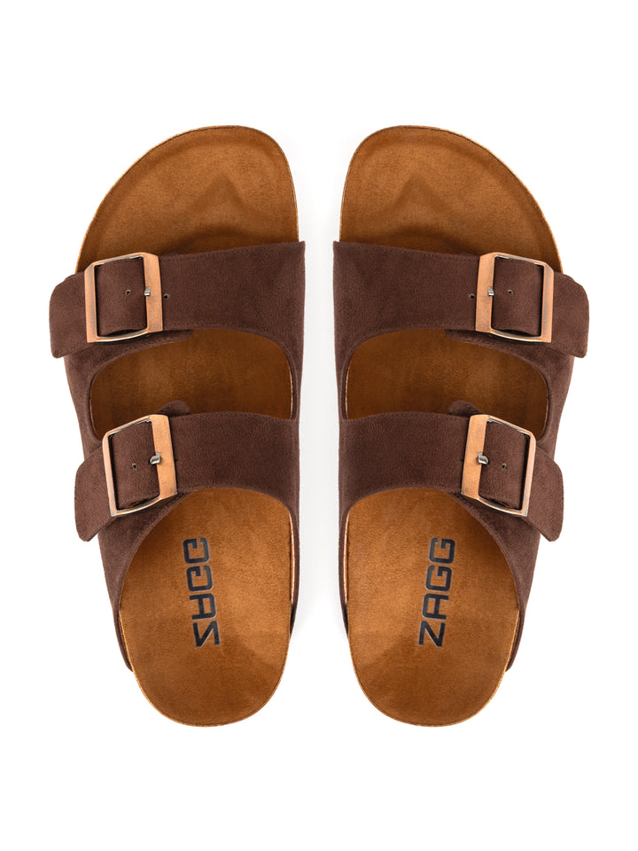 Brown High Double Buckle