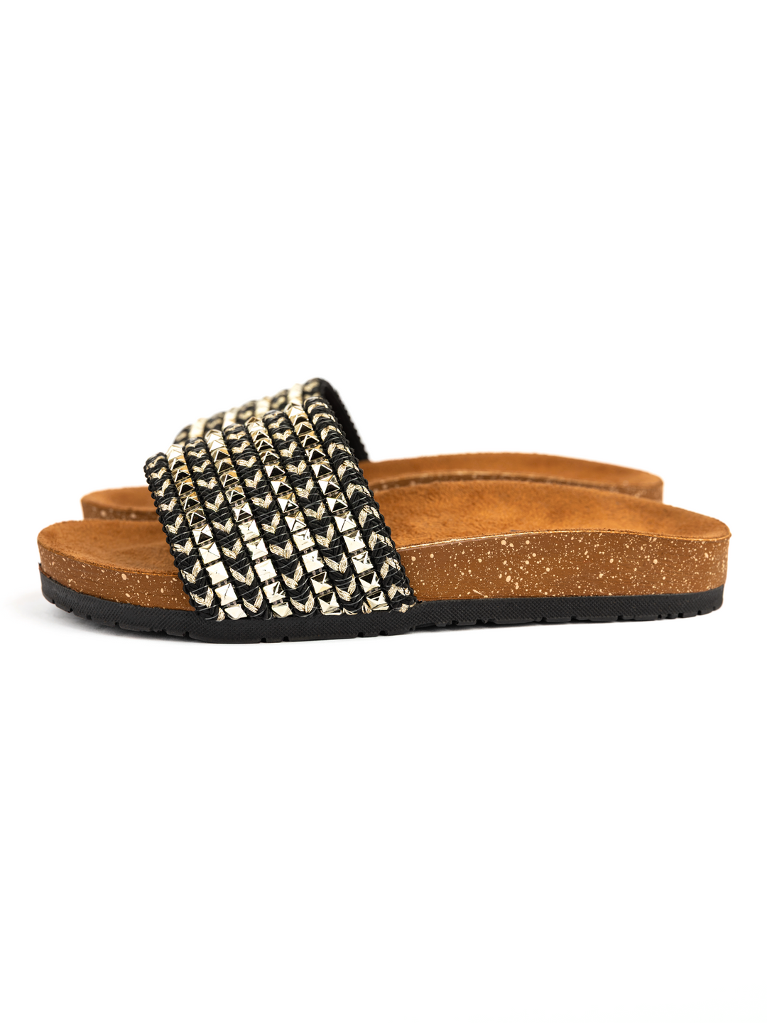 Black n Gold Studded