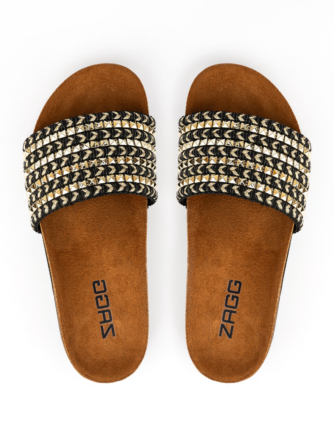 Black n Gold Studded